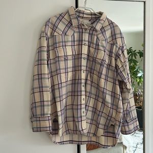 J crew size S flannel shirt